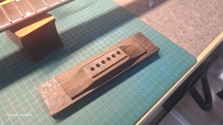 Guitar repair and setup at The Guitar Surgeon workshop, Auckland — May 2026