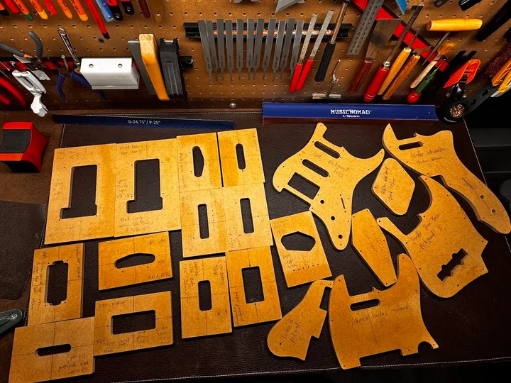 Guitar repair and setup at The Guitar Surgeon workshop, Auckland — May 2026