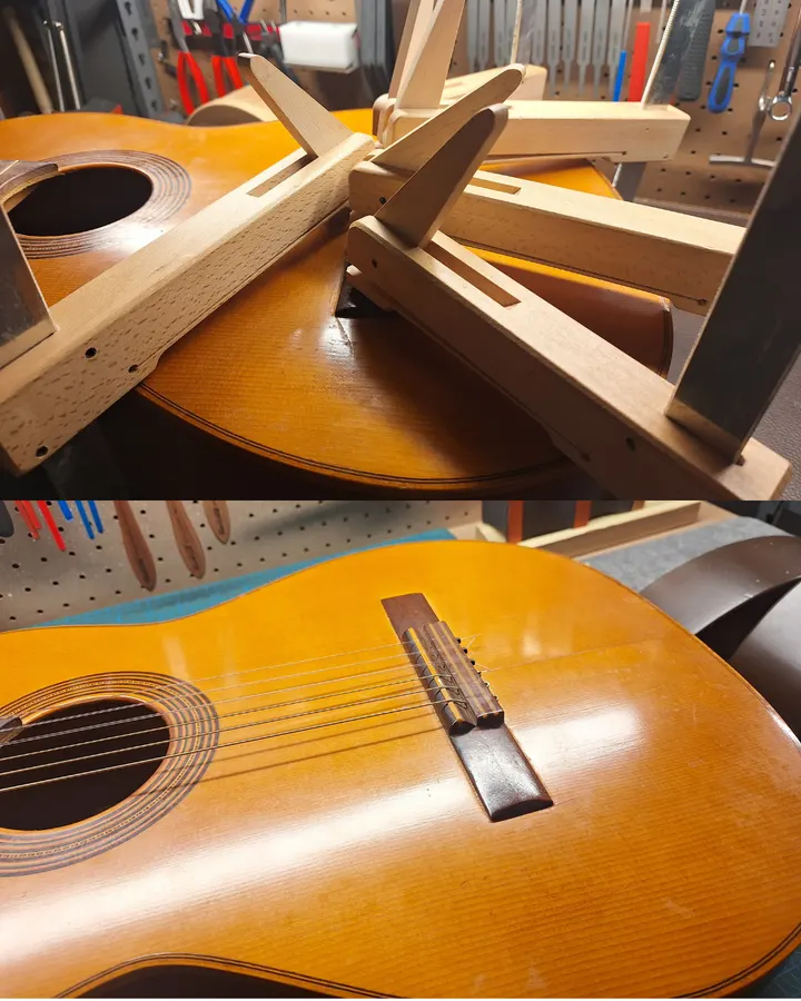 Guitar repair and setup at The Guitar Surgeon workshop, Auckland — August 2026